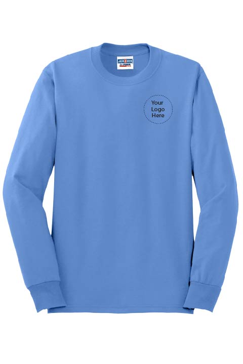 29LS Long Sleeve UNISEX JERZEES® - Dri-Power® Active 50/50 Cotton/Poly T-Shirt 12 Colors