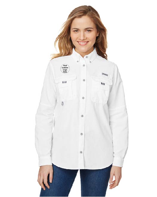 KOS-7314 Columbia Ladies' Bahama™ Long-Sleeve Shirt 3 Color options