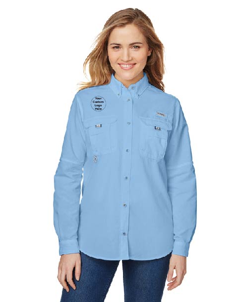 KOS-7314 Columbia Ladies' Bahama™ Long-Sleeve Shirt 3 Color options