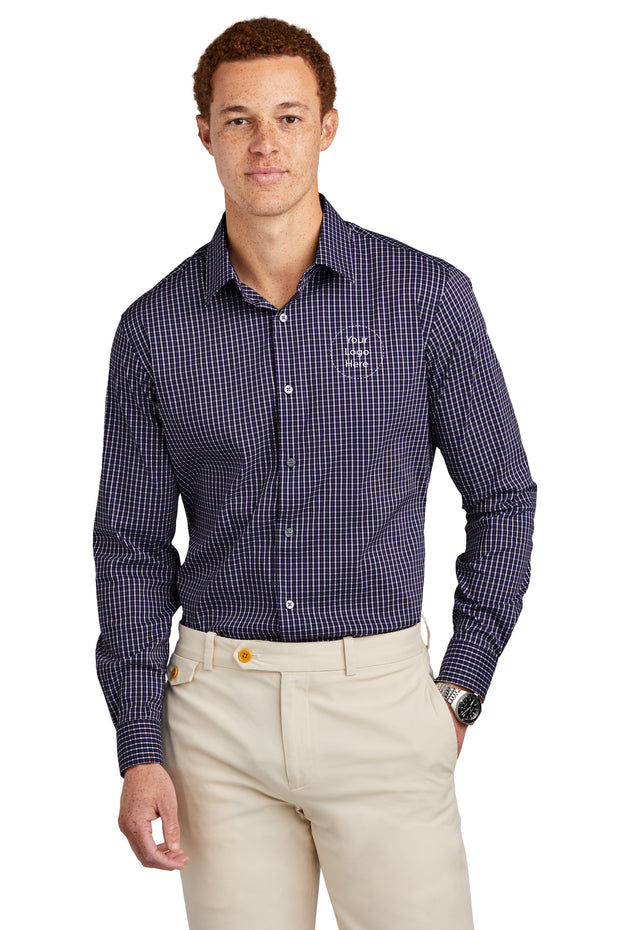 NEW! BB18006 Brooks Brothers® Tech Stretch Patterned Shirt