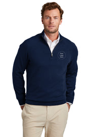 NEW! BB18402 Brooks Brothers® Men's Cotton Stretch 1/4-Zip Sweater