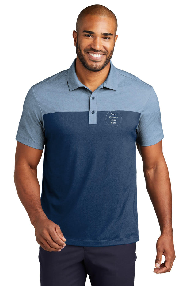 NEW-K831 PA Mens Fine Blend Blocked Polo