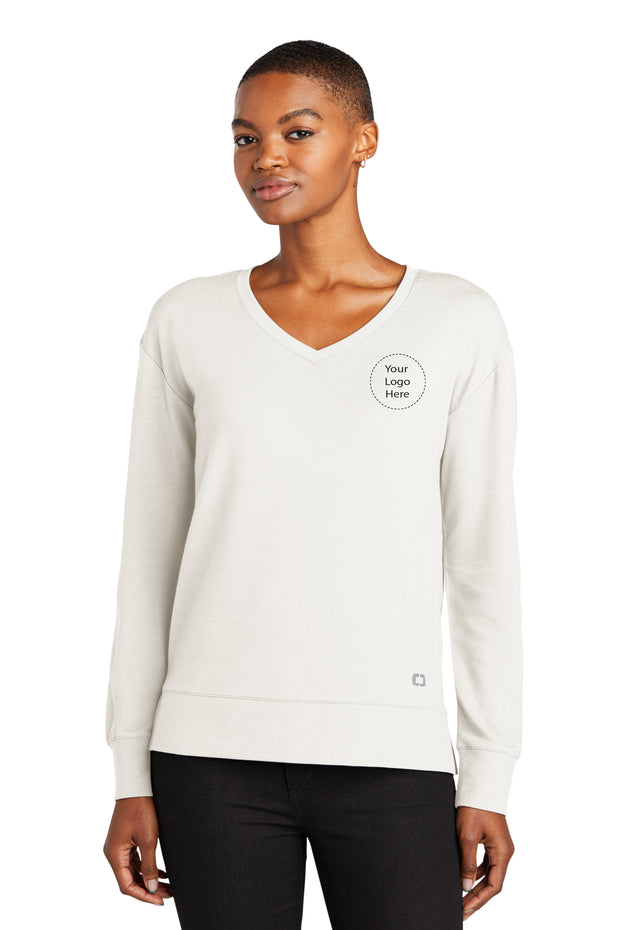 LOG825 OGIO® Ladies Luuma Flex Long Sleeve V-Neck