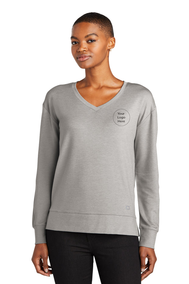 LOG825 OGIO® Ladies Luuma Flex Long Sleeve V-Neck