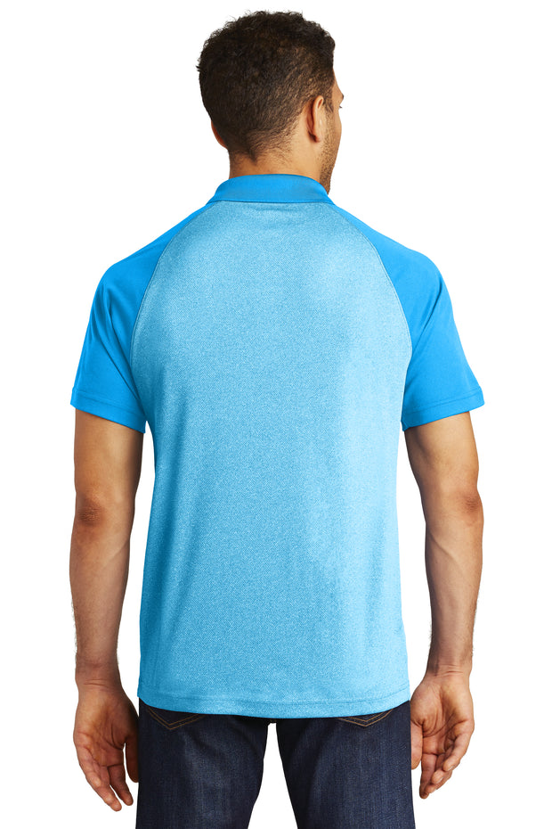 ST641 Sport-Tek® PosiCharge® RacerMesh® Raglan Heather Block Polo