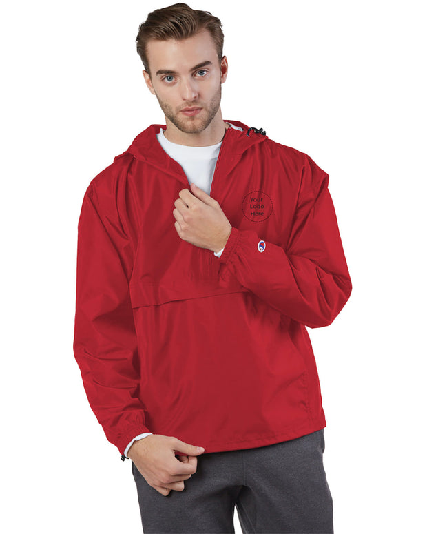 CO200 Champion Adult Packable Anorak 1/4 Zip Jacket